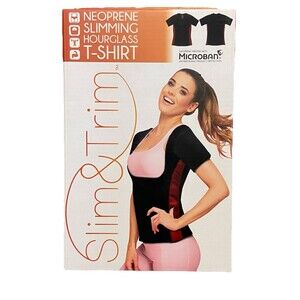 Neoprene Slimming Slim & Trim T-Shirt Women’s XXL Exercise Workout W/ Microban